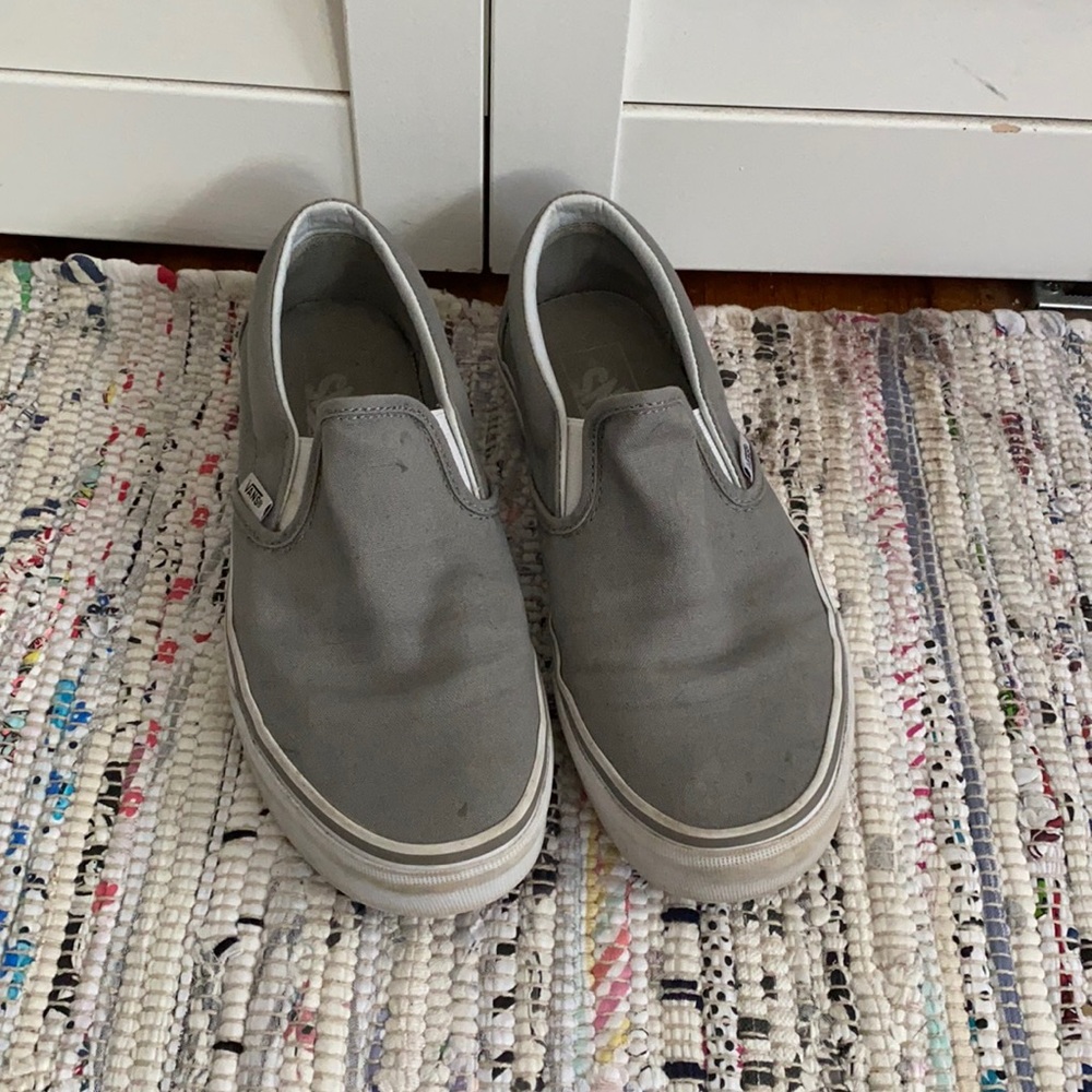 Gray Slip On Vans